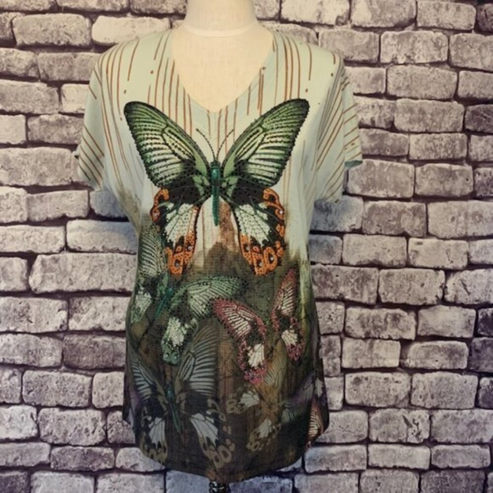 French Blue Short Sleeve T-Shirt Size M